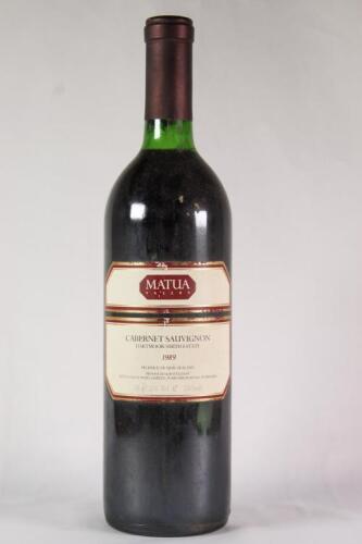(1) 1989 Matua Valley Dartmoor Smith Cabernet Sauvignon, Hawkes Bay
