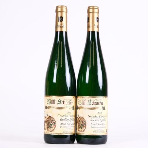 (2) 2005 Willi Schaefer Graacher Domprobst Riesling Spatlese, Mosel Saar Ruwer