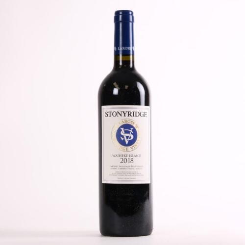 (1) 2018 Stonyridge Vineyard Larose, Waiheke