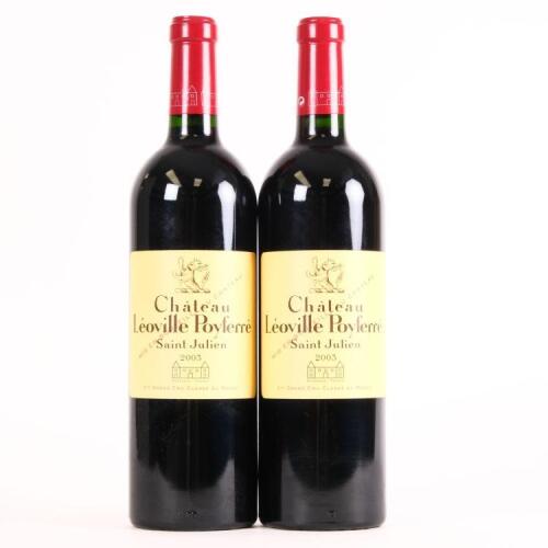 (2) 2003 Chateau Leoville Poyferre 2eme Cru Classe, St Julien