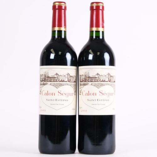 (2) 2003 Chateau Calon Segur 3eme Cru Classe, St Estephe