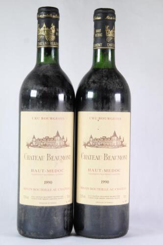 (2) 1990 Chateau Beaumont, Haut Medoc