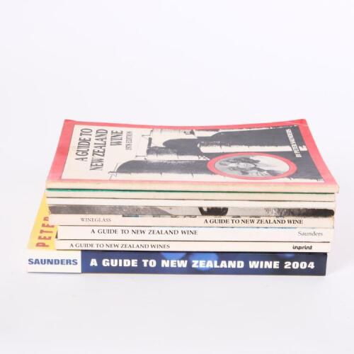"A Guide to New Zealand Wine "&nbsp; Peter Saunders : eight books in one lot