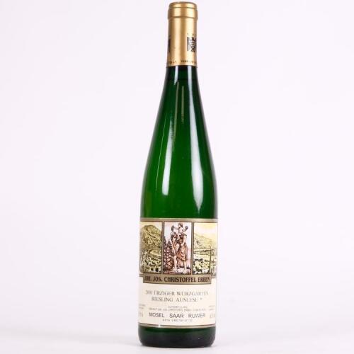 (1) 2001 Joh. Jos Christoffel Erben Urziger Wurzgarten Riesling Auslese 1 Star, Mosel Saar Ruwer
