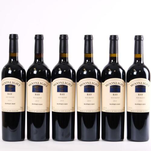 (6) 2013 Moonlight Bay Red Blend, Hawkes Bay