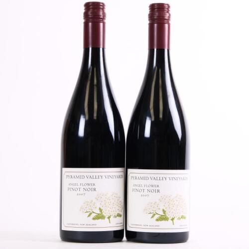 (2) 2007 Pyramid Valley Vineyards Angel Flower Pinot Noir, Waikari