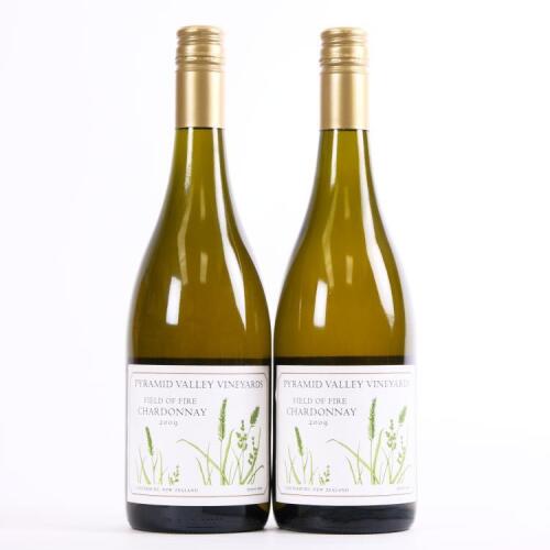 (2) 2009 Pyramid Valley Vineyards Field of Fire Chardonnay, Waikari