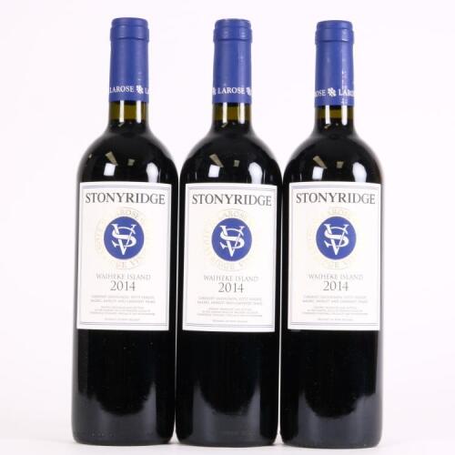 (3) 2014 Stonyridge Vineyard Larose, Waiheke