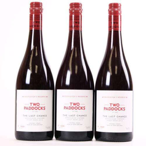 (3) 2012 Two Paddocks The Last Chance Pinot Noir, Earnscleugh
