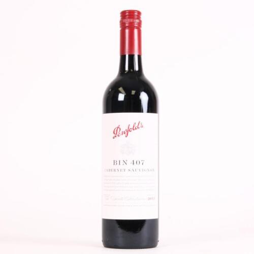 (1) 2013 Penfolds Bin 407 Cabernet Sauvignon, South Australia
