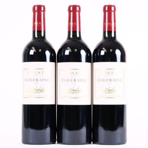 (3) 2015 Te Mata Estate Coleraine, Hawkes Bay