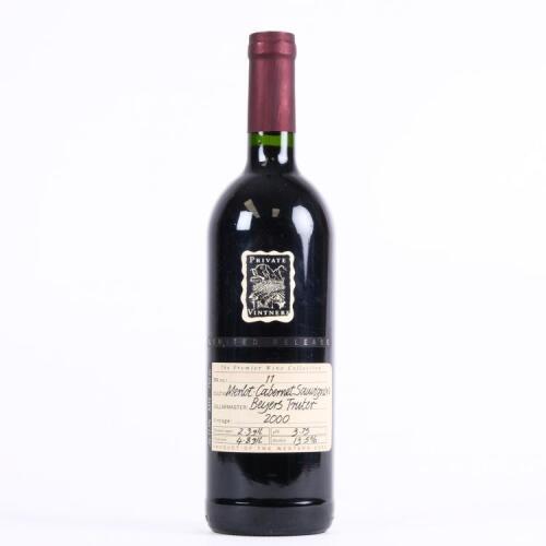 (1) 2000 Private Vintners Beyers Truter Merlot/Cabernet Sauvignon, Western Cape South Africa