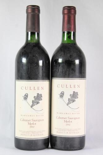 (2) 1990 Cullen Cabernet Sauvignon/Merlot, Margaret River WA
