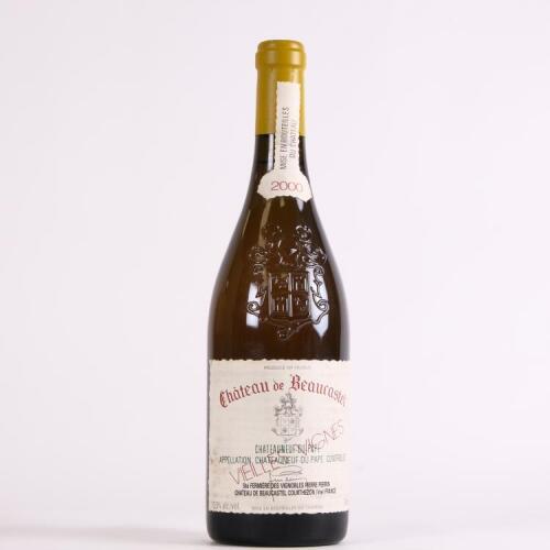 (1) 2000 Chateau de Beaucastel Chateauneuf du Pape Vieille Vignes Blanc