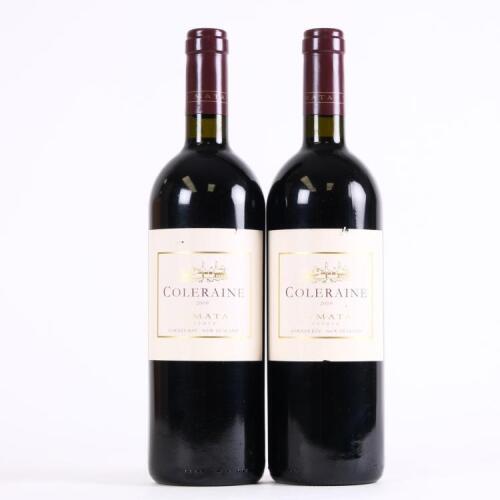 (2) 2009 Te Mata Estate Coleraine, Hawkes Bay