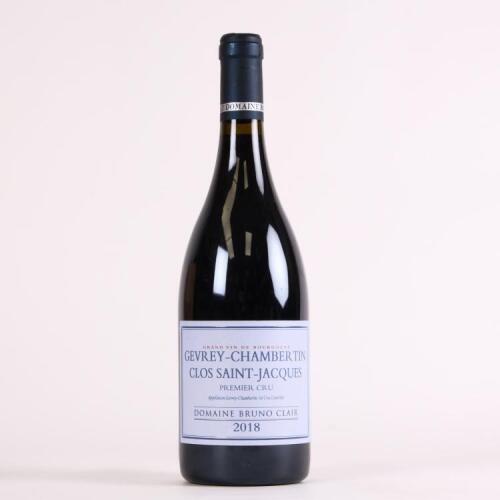 (1) 2018 Domiane Bruno Clair Gevrey Chambertin Clos St Jacques 1er Cru, Cote de Nuits&nbsp;