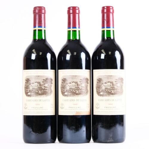 (3) 1992 Carruades de Lafite, Pauillac