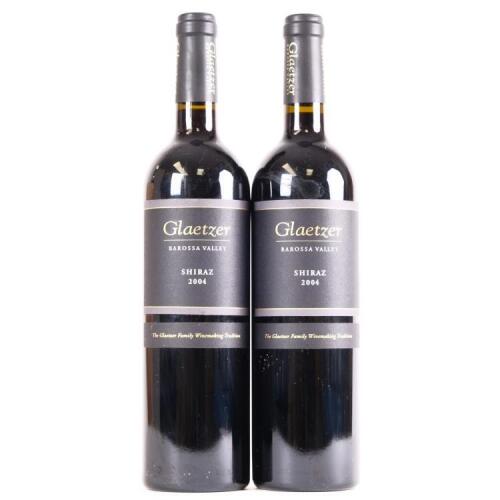 (2) 2004 Glaetzer Shiraz, Barossa SA