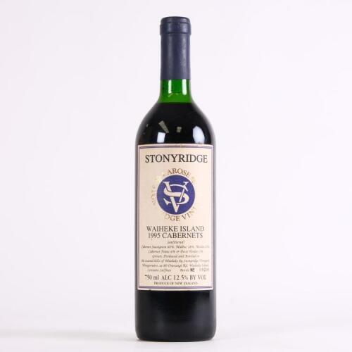 (1) 1995 Stonyridge Vineyard Larose, Waiheke