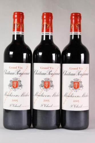 (3) 2005 Chateau Poujeaux, Moulis