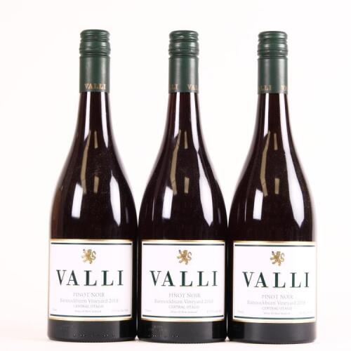 (3) 2018 Valli Pinot Noir, Bannockburn