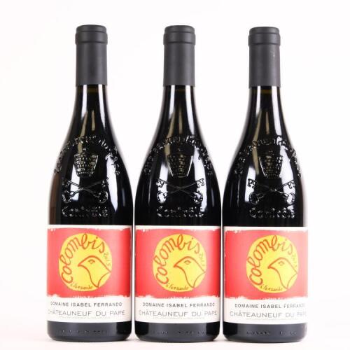(3) 2015 Saint Prefert Domaine Isabel Ferrando Chateauneuf du Pape Colombis
