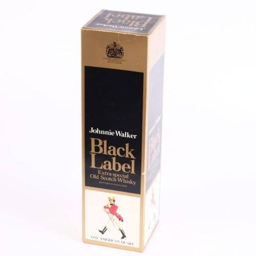 (1) Johnnie Walker Black Label Extra Special Blended Whisky&nbsp; One American Quart (937ml)