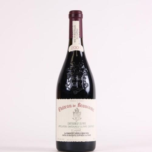 (1) 2001 Chateau de Beaucastel Chateauneuf du Pape