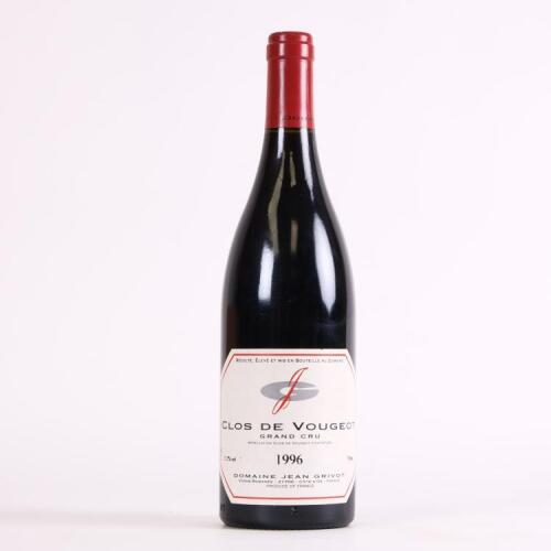 (1) 1996 Domaine Jean Grivot Clos de Vougeot Grand Cru, Cote de Nuits