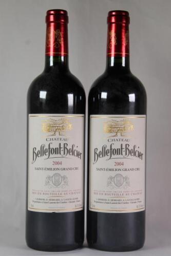 (2) 2004 Chateau Bellefont Belcier, St Emilion