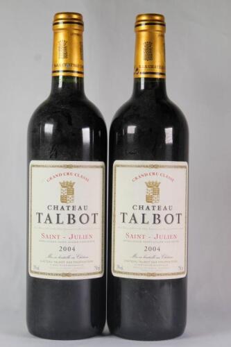 (2) 2004 Chateau Talbot, St Julien
