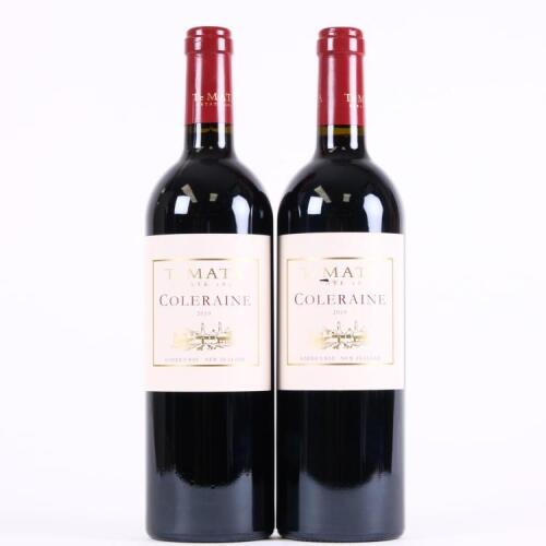 (2) 2019 Te Mata Estate Coleraine, Hawkes Bay