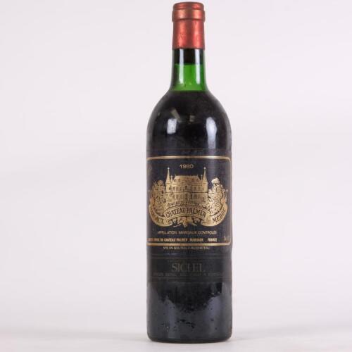 (1) 1980 Chateau Palmer 3eme Cru Classe, Margaux