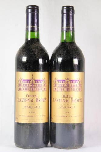 (2) 1992 Chateau Cantenac Brown, Margaux