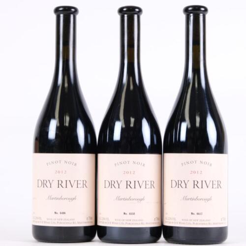 (3) 2012 Dry River Pinot Noir, Martinborough