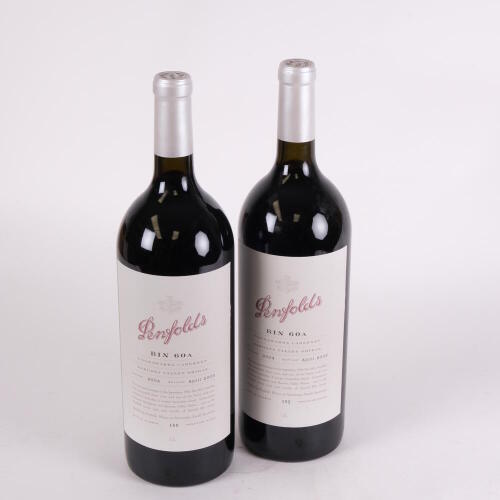 (2) 2004 Penfolds Bin 60A 1500ml, Coonawarra & Barossa SA