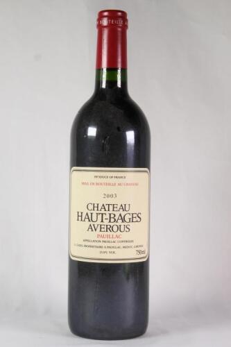 (1) 2003 Chateau Haut Bages Averous, Pauillac