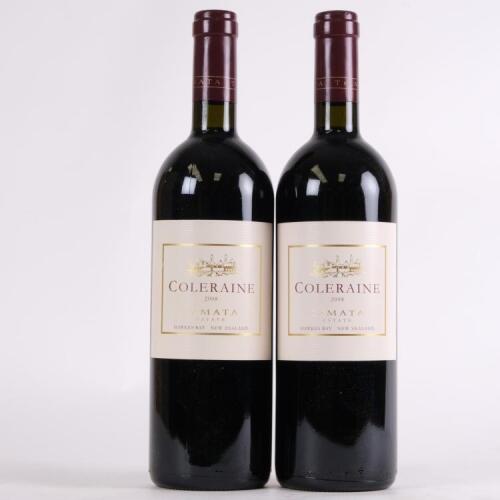 (2) 2008 Te Mata Estate Coleraine, Hawkes Bay
