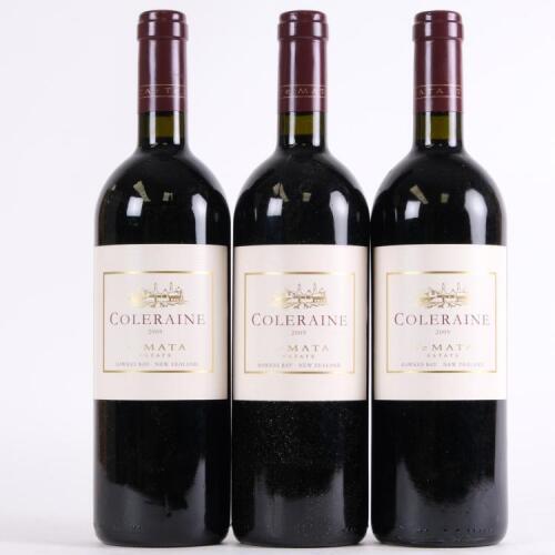 (3) 2009 Te Mata Estate Coleraine, Hawkes Bay