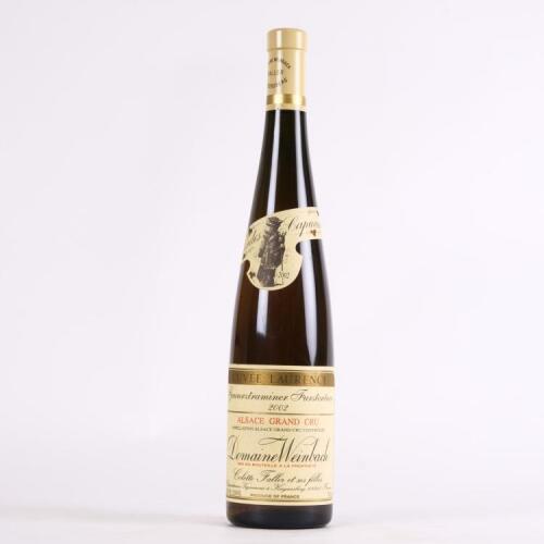 (1) 2002 Domaine Weinbach Cuvee Laurence Furstentum Grand Cru Gewurztraminer