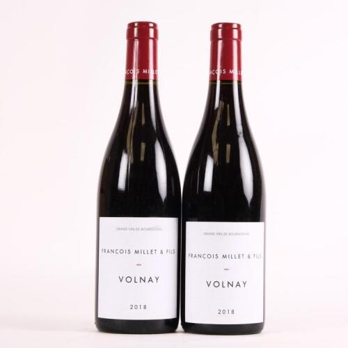 (2) 2018 Francois Millet Volnay, Cote de Beaune *