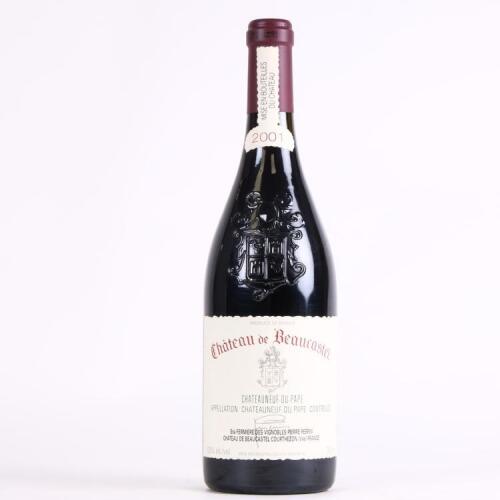 (1) 2001 Chateau de Beaucastel Chateauneuf du Pape