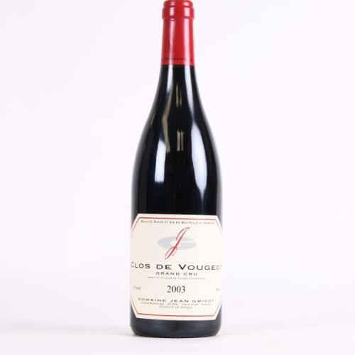 (1) 2003 Domaine Jean Grivot Clos de Vougeot Grand Cru, Cote de Nuits