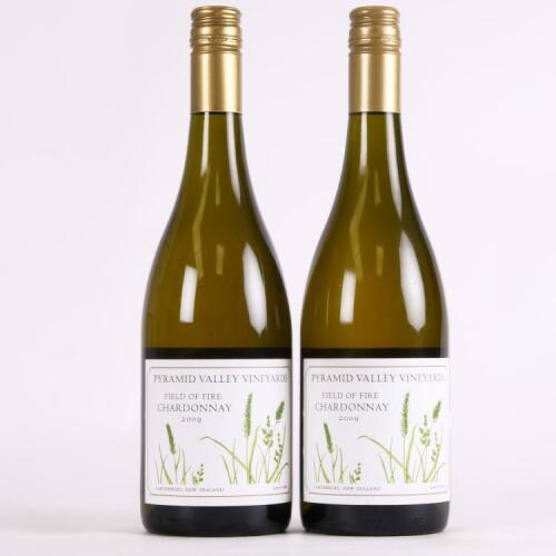 (2) 2009 Pyramid Valley Vineyards Field of Fire Chardonnay, Waikari