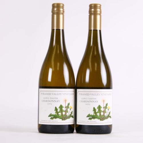 (2) 2013 Pyramid Valley Vineyards Lion's Tooth Chardonnay, Waikari