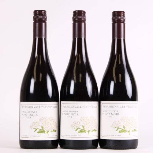 (3) 2014 Pyramid Valley Vineyards Angel Flower Pinot Noir, Waikari