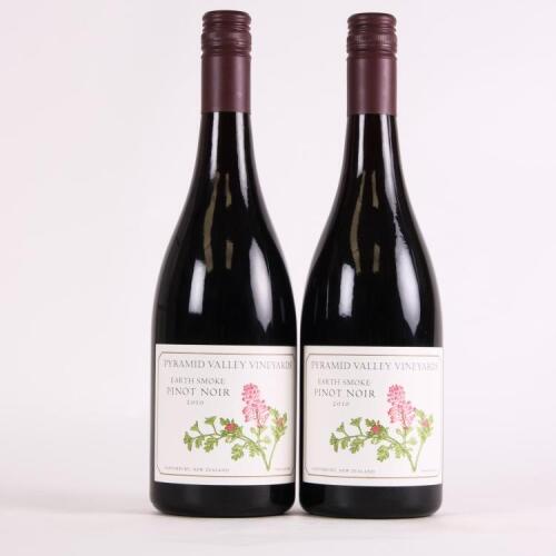 (2) 2010 Pyramid Valley Vineyards Earth Smoke Pinot Noir, Waikari