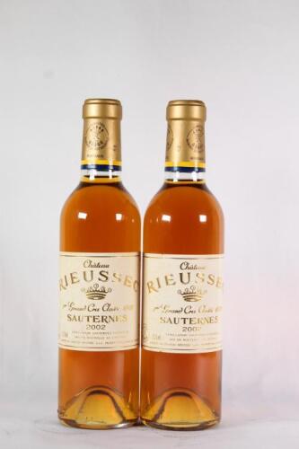 (2) 2002 Chateau Rieussec 375ml