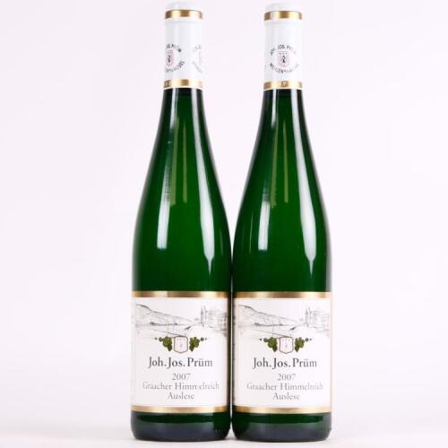 (2) 2007 Joh. Jos. Prum Graacher Himmelreich Riesling Auslese, Mosel Saar Ruwer