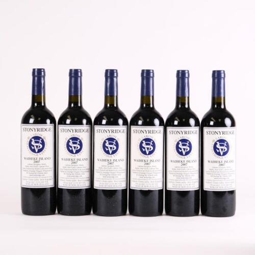 (6) 2007 Stonyridge Vineyard Larose, Waiheke